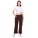 Women39s Cotton Fabric Stylish Cargo Pocket LowerSweatpants