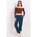 Women39s Cotton Fabric Stylish Cargo Pocket LowerSweatpants