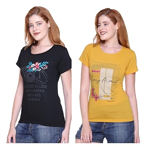 Womens Cotton Half Sleeve Regular Fit T