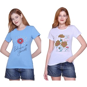 Womens Cotton Half Sleeve Regular Fit T