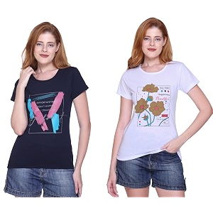 Womens Cotton Half Sleeve Regular Fit T