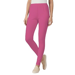 Womens Cotton Lycra Ankle Length Leggings