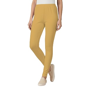 Womens Cotton Lycra Ankle Length Leggings
