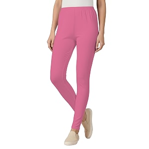 Womens Cotton Lycra Ankle Length Leggings
