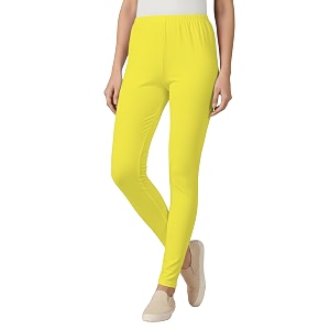 Womens Cotton Lycra Ankle Length Leggings