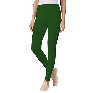 Womens Cotton Lycra Ankle Length Leggings
