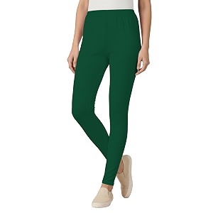 Womens Cotton Lycra Ankle Length Leggings