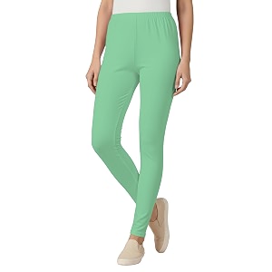 Womens Cotton Lycra Ankle Length Leggings