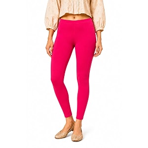 Womens Cotton Lycra Ankle Length Leggings