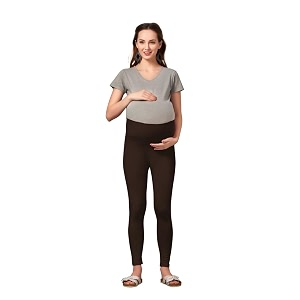 Womens Cotton Lycra Over The Belly Maternity