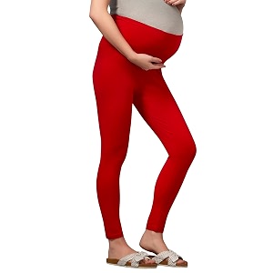 Womens Cotton Lycra Over The Belly Maternity