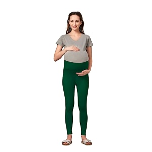 Womens Cotton Lycra Over The Belly Maternity
