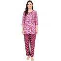 Women39s Cotton Night Suit Set Printed Top