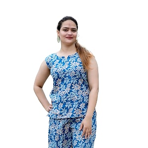Womens Cotton Nightwear Set Sleepwear Nightsuit