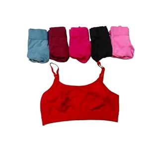 Womens Cotton Non Padded Sports Gym Yoga
