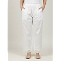 Women39s Cotton Palazzo Pants with Chikankari Embroidery