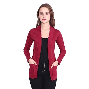 Womens Cotton Pocket Shrug