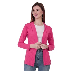 Womens Cotton Pocket Shrug