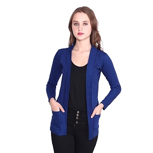 Womens Cotton Pocket Shrug