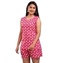 Women39s Cotton Printed Night Suit Set of