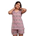 Women39s Cotton Printed Night Suit Set of