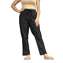 Women39s Cotton Regular Fit Trousers Comfortable