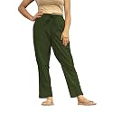 Women39s Cotton Regular Fit Trousers Comfortable