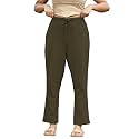 Women39s Cotton Regular Fit Trousers Comfortable