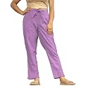 Women39s Cotton Regular Fit Trousers Comfortable