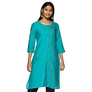 Womens Cotton Regular Kurtas