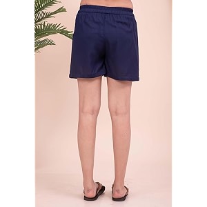 Womens Cotton Regular Relaxed Fit Solid Print