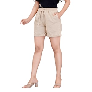 Womens Cotton Regular Relaxed Fit Solid Print