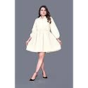 Women39s Cotton Self Design Chicken Work Midi