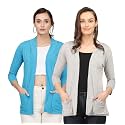 Women39s Cotton Shrugs with Pockets Summer Shrugs