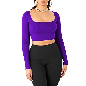 women39s cotton stylish western basic solid wear tv oval neck with fulllong sleeve blouses for women l654