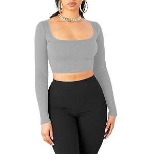 women39s cotton stylish western basic solid wear tv oval neck with fulllong sleeve blouses for women l654
