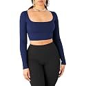 Women's Cotton Stylish Western Basic Solid Wear TV Oval Neck with Full/Long Sleeve Blouses for Women L654
