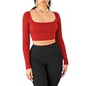 Women's Cotton Stylish Western Basic Solid Wear TV Oval Neck with Full/Long Sleeve Blouses for Women L654