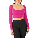 Women's Cotton Stylish Western Basic Solid Wear TV Oval Neck with Full/Long Sleeve Blouses for Women L654