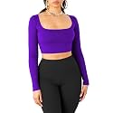 Women's Cotton Stylish Western Basic Solid Wear TV Oval Neck with Full/Long Sleeve Blouses for Women L654
