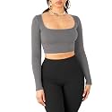 Women's Cotton Stylish Western Basic Solid Wear TV Oval Neck with Full/Long Sleeve Blouses for Women L654