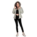 Women39s Cozy Puffer Stylish Jacket with Buttoned