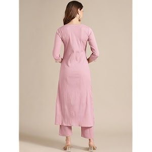 Womens Crepe Embellished Straight Kurta Ethnic