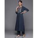 Women39s Crepe Embellished Straight Kurta Ethnic