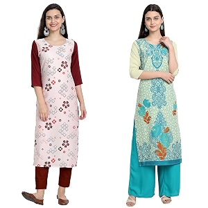 Womens Crepe Regular Kurta