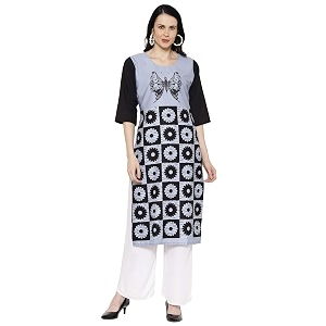 Womens Crepe Regular Kurta