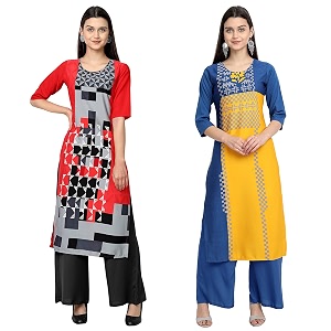 Womens Crepe Regular Kurta