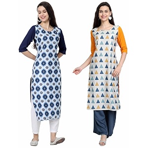 Womens Crepe Regular Kurta