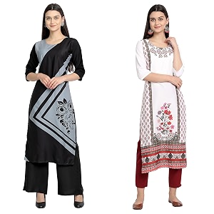 Womens Crepe Regular Kurta