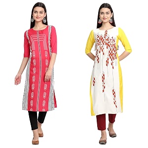 Womens Crepe Regular Kurta